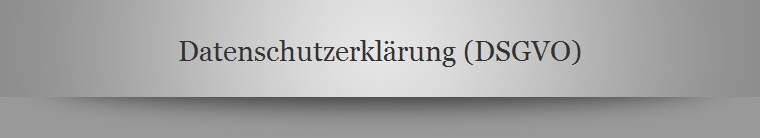 Datenschutzerklrung (DSGVO)